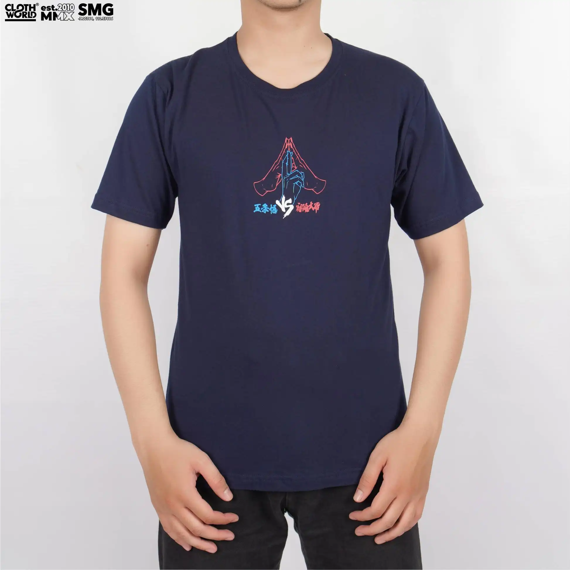 Gojo Satoru Nah I'd Win تي شيرت أنيمي Jujutsu Kaisen Grarphic المتضخم Y2k الرجال النساء القطن قصير الأكمام الإناث الذكور الملابس #4