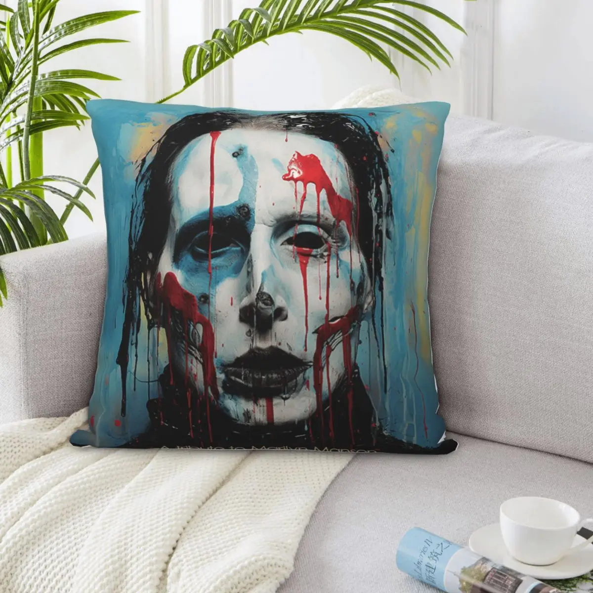 

Marilyn Manson 01928 Cushion Dakimakura Pillow Cover Dakimakura Pillow Case Pillow Cover
