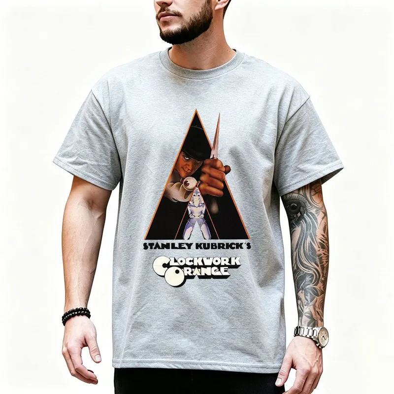 A Clockwork Orange 0825 Retro Movie Graphic T‑shirt Alex Droog Print Unisex Casual Tee Short Sleeve Streetwear All size S-6XL