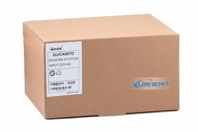 Estación de Reparación rápida 857D SMD ajustable, soldador con pantalla Digital LED, pistola de aire caliente de viento helicoidal, soldador sin plomo, 220V, 580W