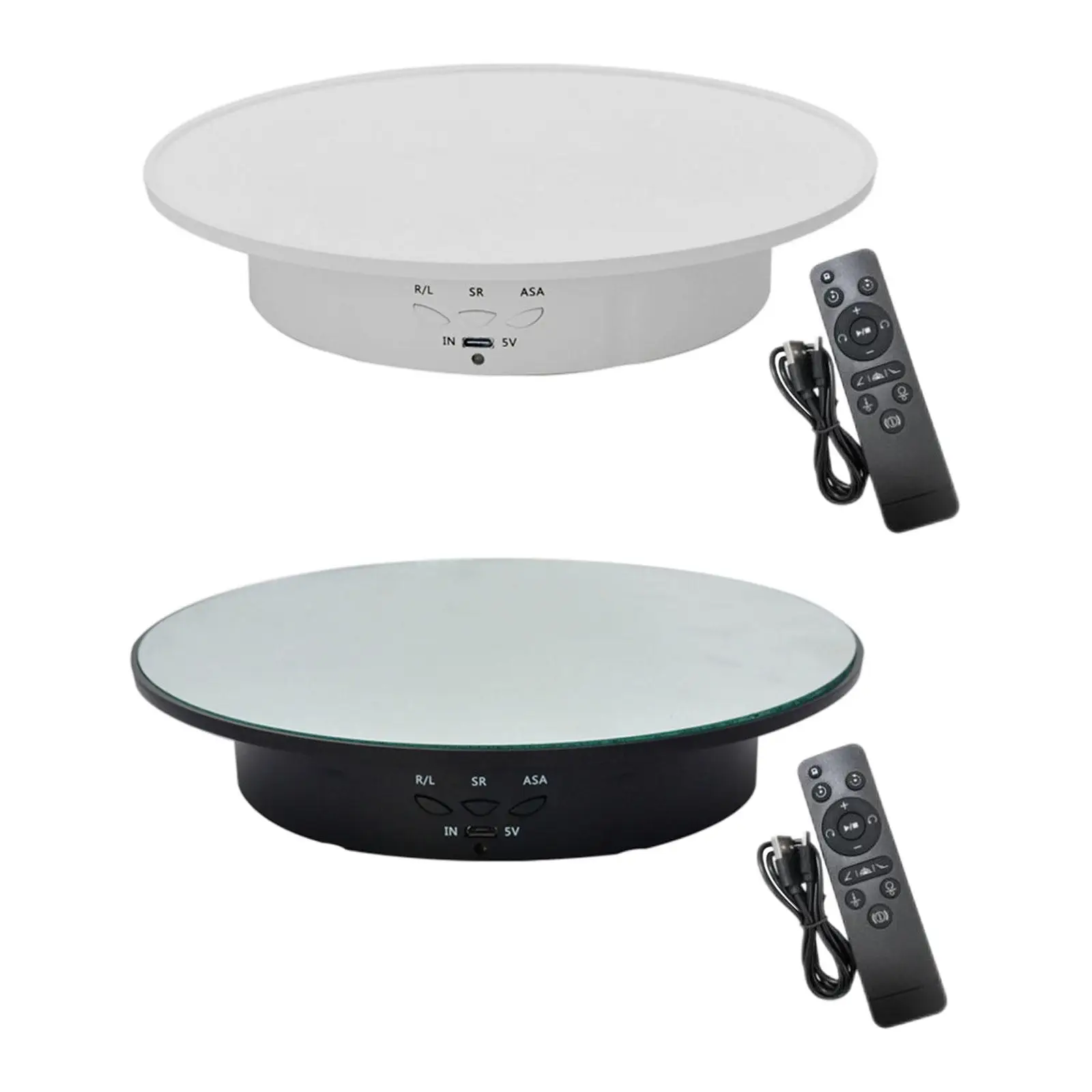 

Electric Rotating Display Stand Portable Electric Turntable Turntable Jewelry Holder for Watch Cosmetic Jewelry Cakes Model