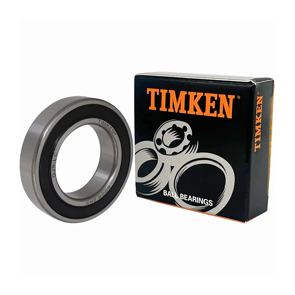 Original TIMKEN Deep Groove Ball Bearing 6008-2RS 40x68x15mm High Performance Pre-Greased Wear Resistant 2PCS For Electric Motor