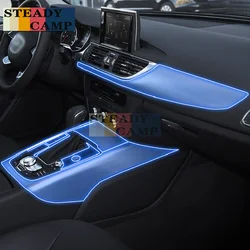 For Audi A6 S6 A7 C7 2012-2018 Car Interior Center console Transparent TPU Protective film Anti-scratch Repair film Accessories