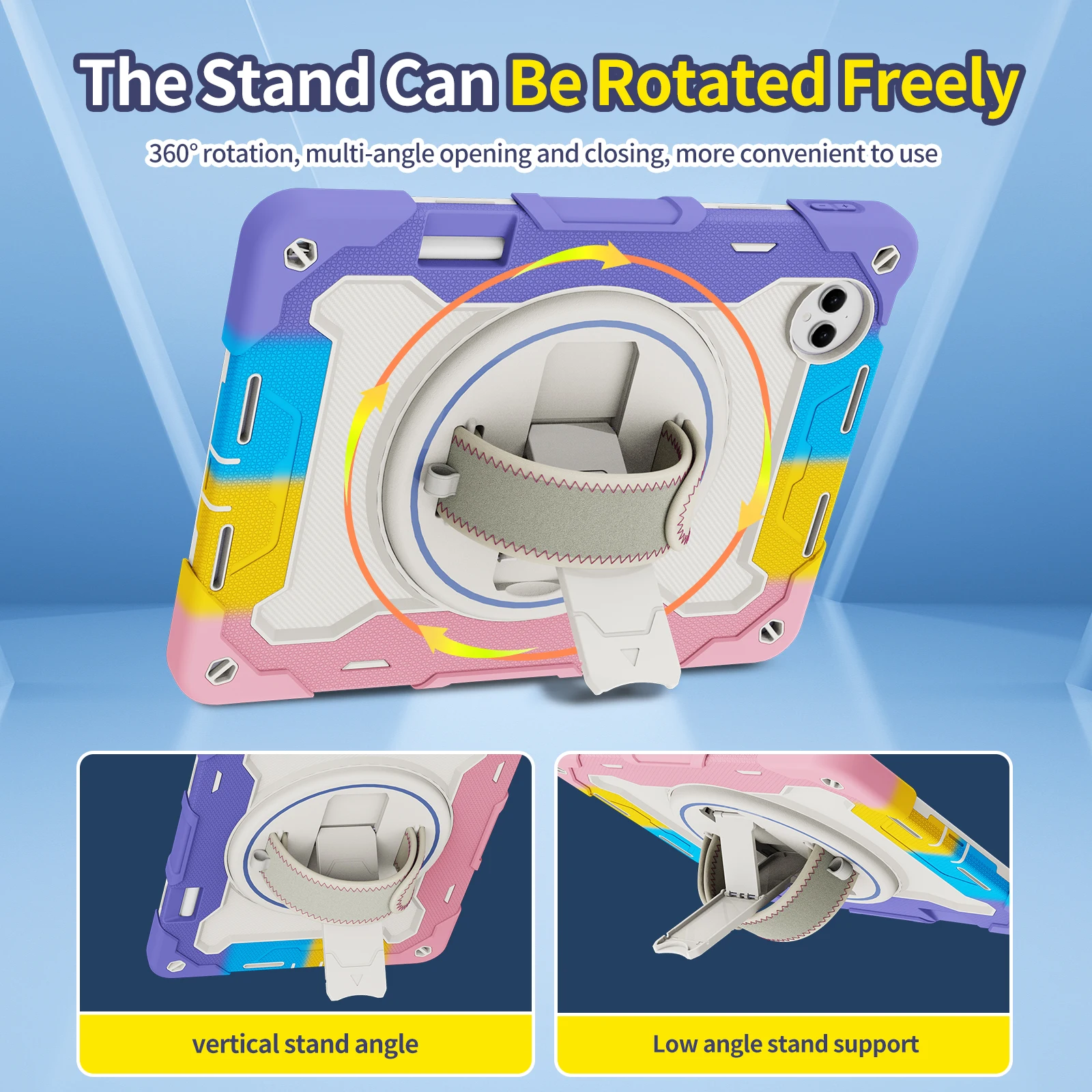 

360 Rotating Heavy Duty Case Universal For Huawei MatePad Pro 12.2 2025 2024 MRDI-W09 MRO-W00 W09 W10 AL10 Stand Rugged Cover