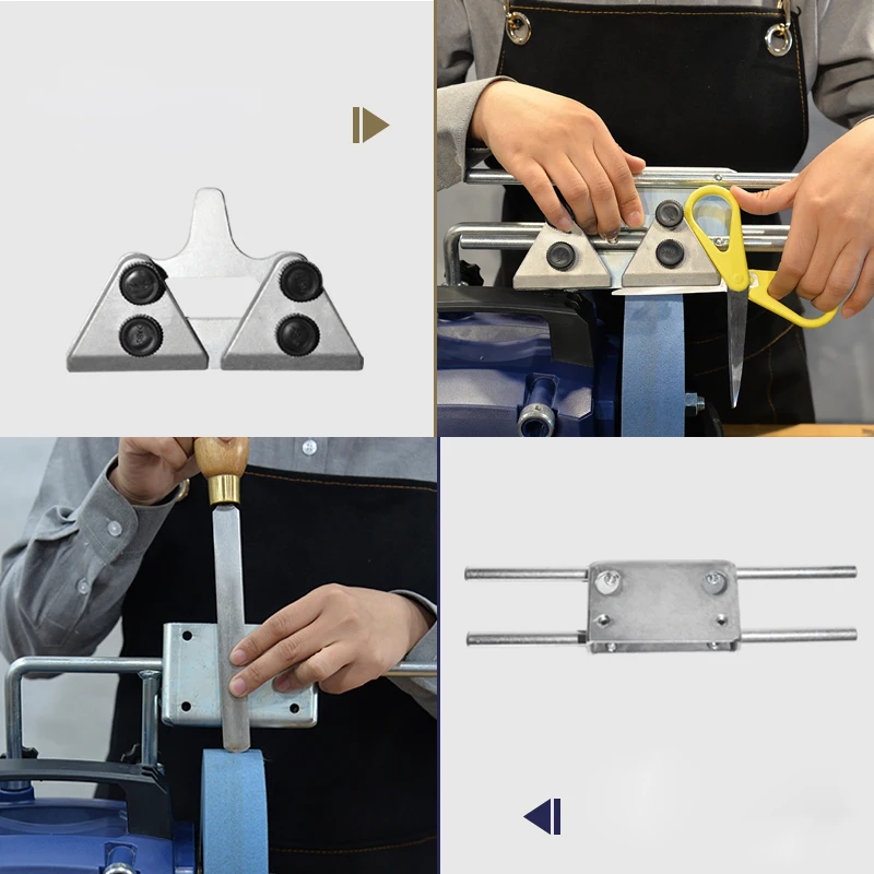Smerigliatrice raffreddata ad acqua accessori per affilare i coltelli forbici ascia tornitura Clip mensola mola comรฒ strumento in alluminio