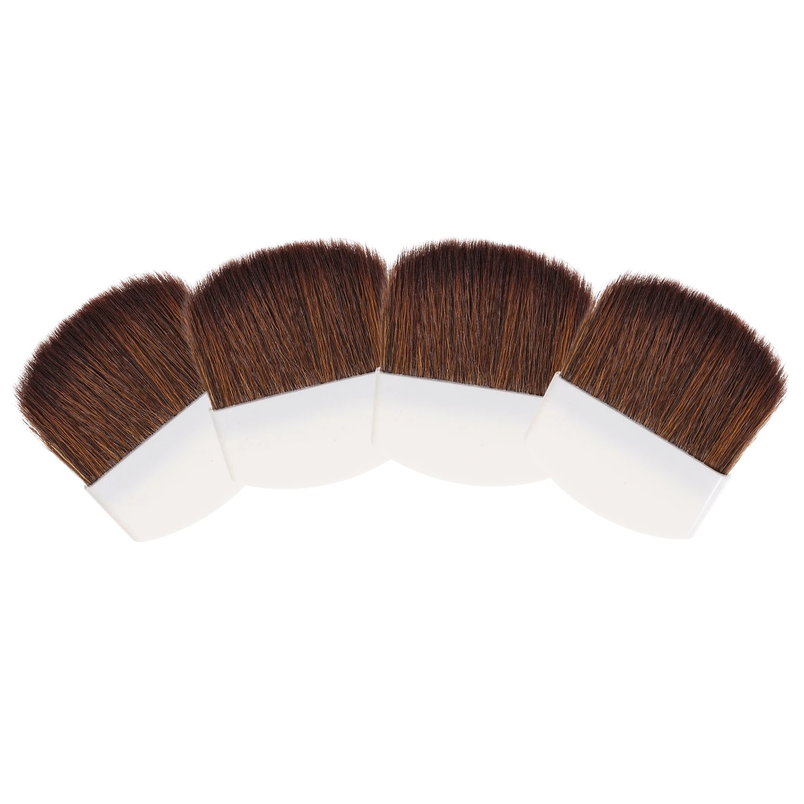 Set per trucco da 4 pezzi Evidenziatore per fard viso per donne Piccoli strumenti Pennello per cipria riutilizzabile con setole morbide portatili per sciolti