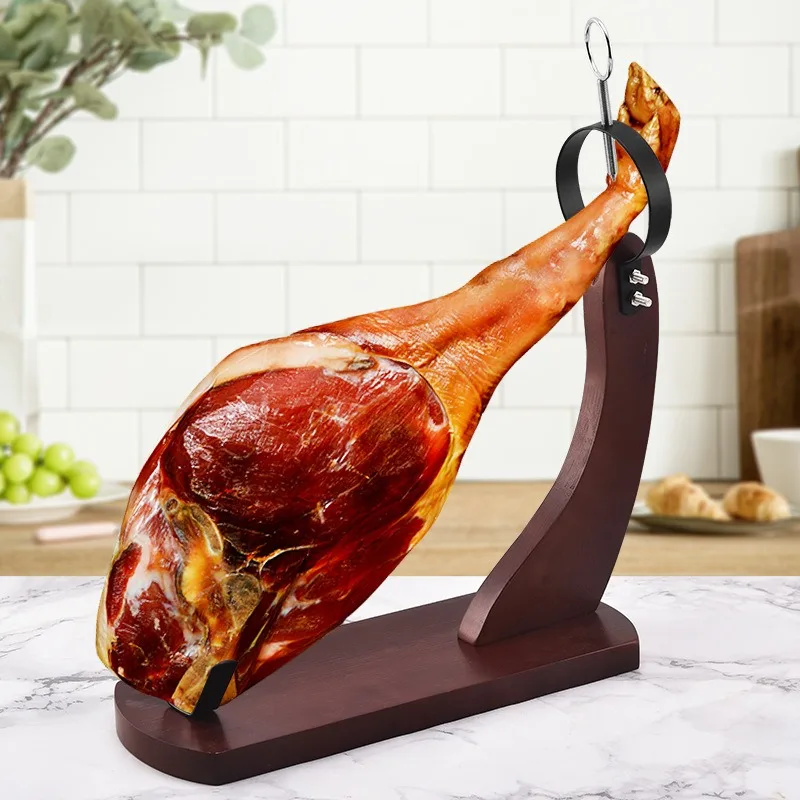 

Kitchen Utensils Spanish Ham Rack Dedicated Rack, Pine Ham, Lamb Leg Cutting Display Rack, 38 * 17 * 43CM