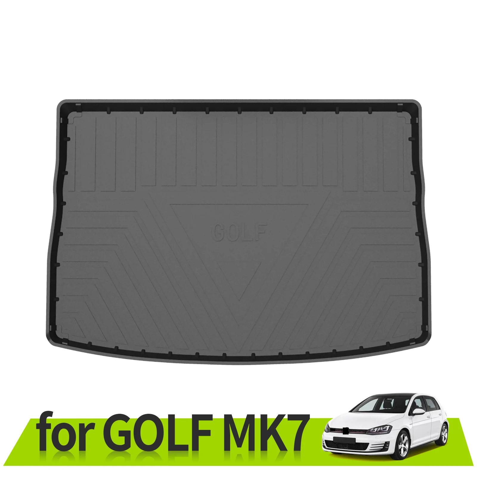 

for VW Golf 7 MK7 2013-2020 Trunk Backrest Pad TPE Car Floor Mats