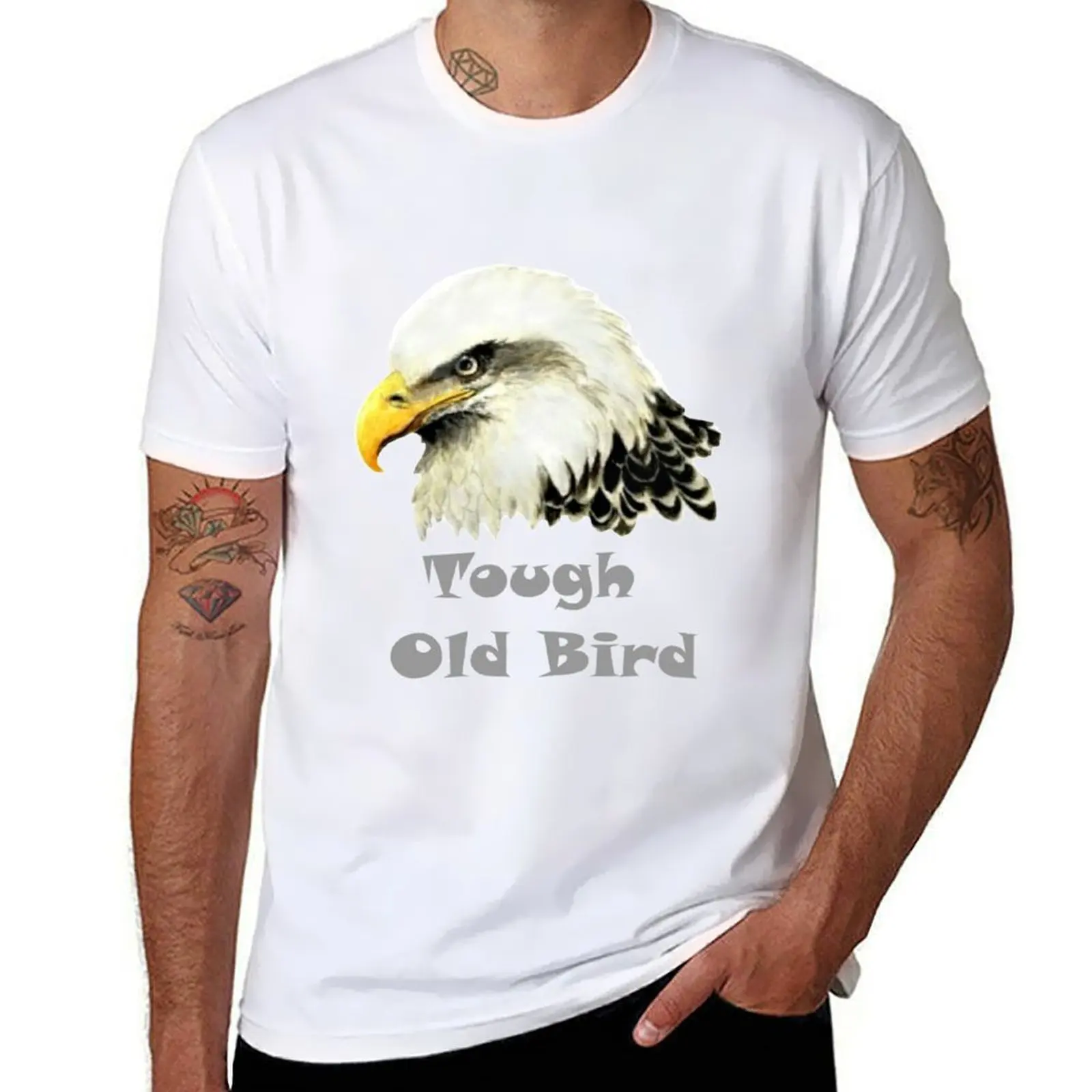 

Tough Old Bird Bald Eagle T-Shirt t shirts for man cotton funny man t shirt luxury T-Shirt
