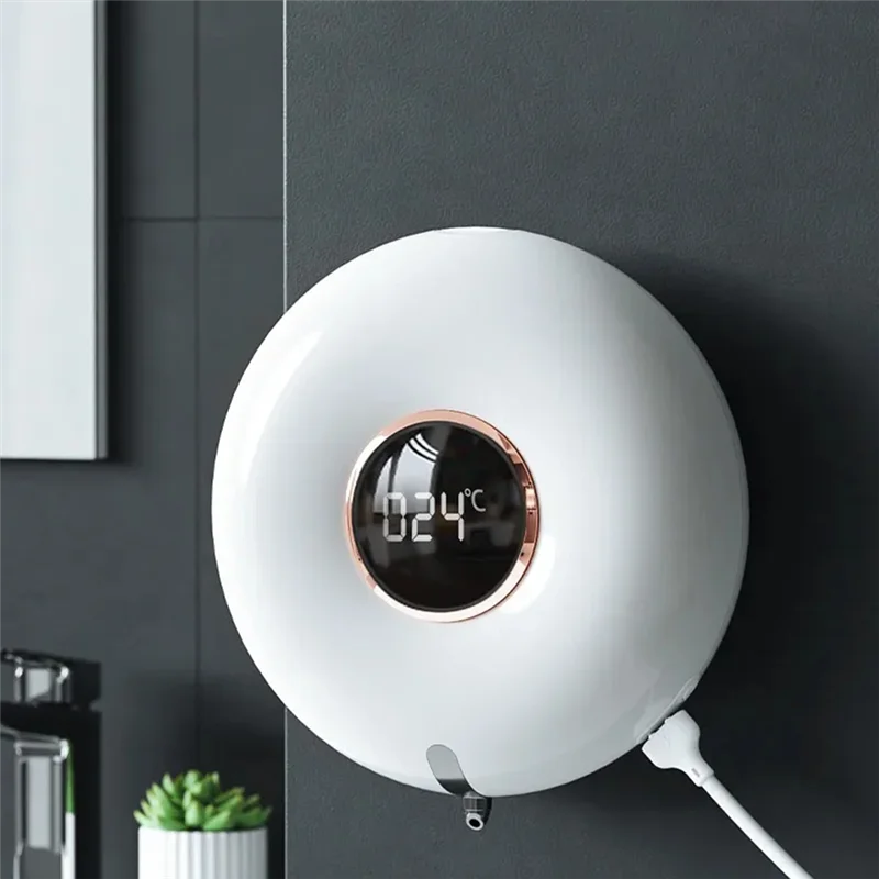 AUAU-Automatic Soap Dispenser 300ML USB Chargeable Smart Foam Machine Touchless LED Display Sensor Foam Soap Dispenser Easy To U