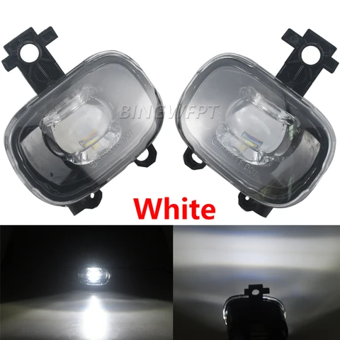 Для Nissan Patrol Y62 Patrol Ti/Ti-L 2020 2021 2022 2023: Белые передние светодиодные противотуманные фары и дневные ходовые огни, водонепроницаемые