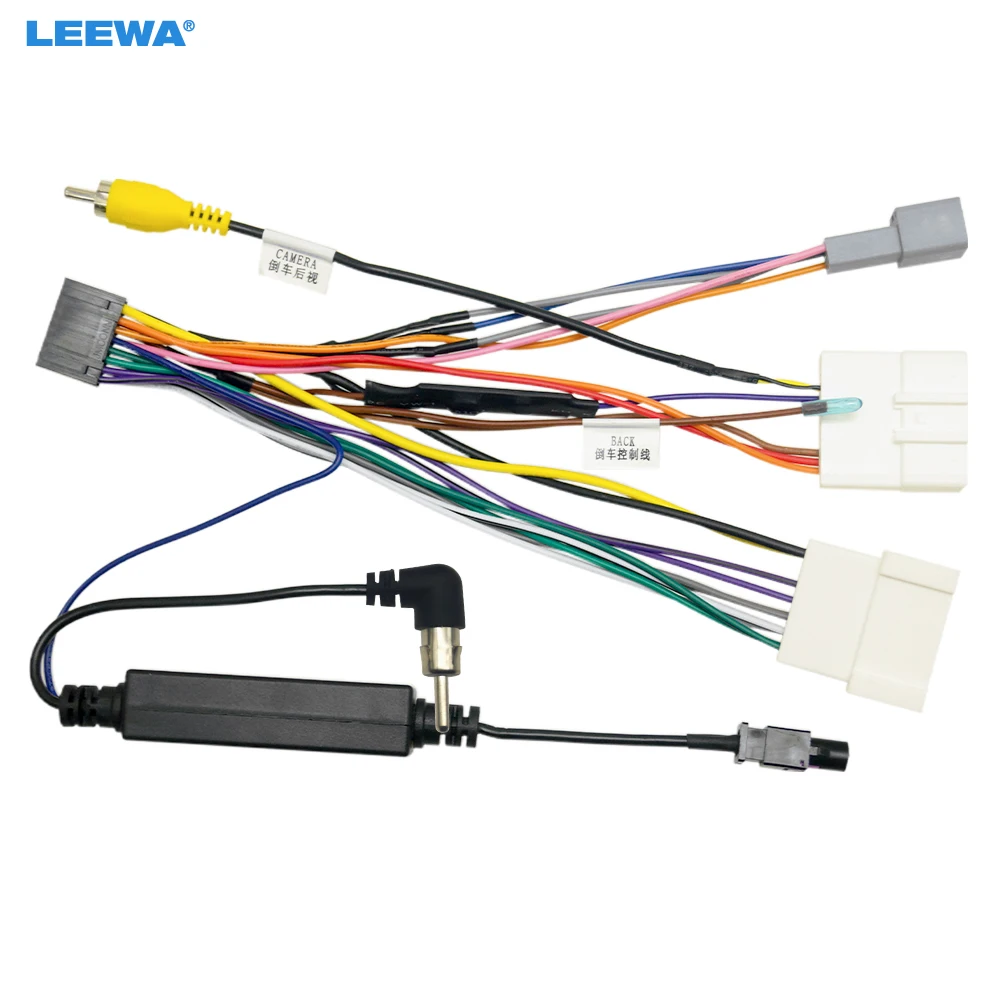 leewa-carro-16pin-cablagem-de-audio-com-antena-amplificador-para-lada-xray-aftermarket-adaptador-de-fio-de-instalacao-estereo-ca6826