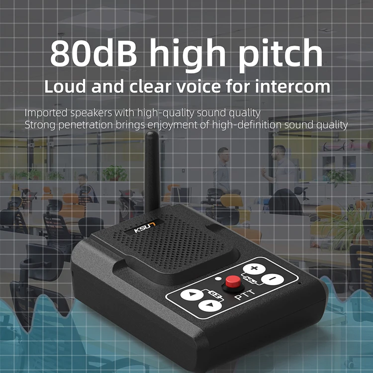 Q26 سطح المكتب لاسلكي تخاطب 80dB 400-480MHz نافذة الاتصال الداخلي لمطعم بنك خدمة العداد