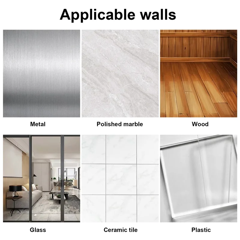 ABWP-18Pcs Records Holder Acrylic Wall Mount Album Disc Show Rack Clear Vinyl Display No Drill Storage Floating Shelf