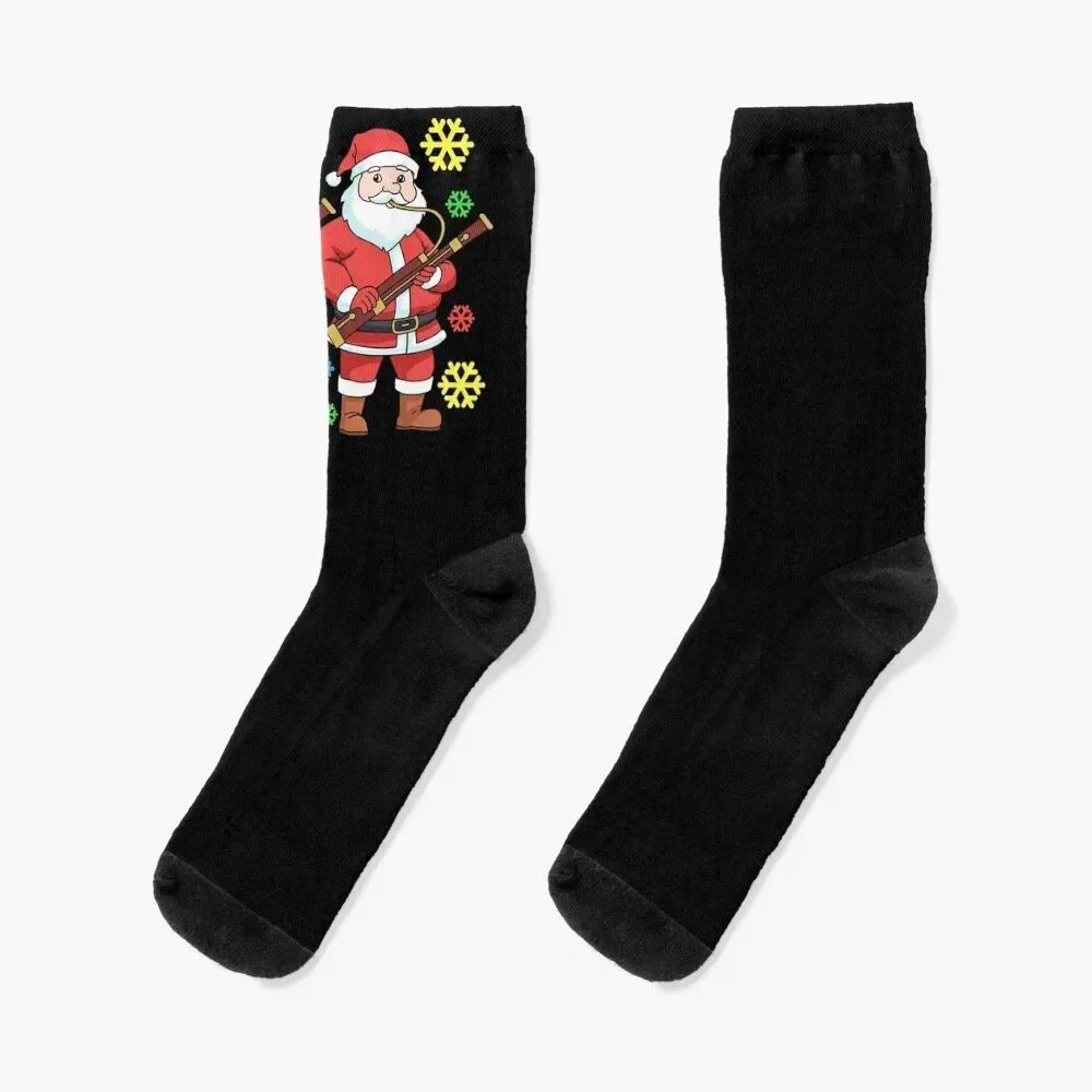 Christmas Bassoon Bassoonist Gifts Men Orchestra Socks loose gym football Boy Socks Women's