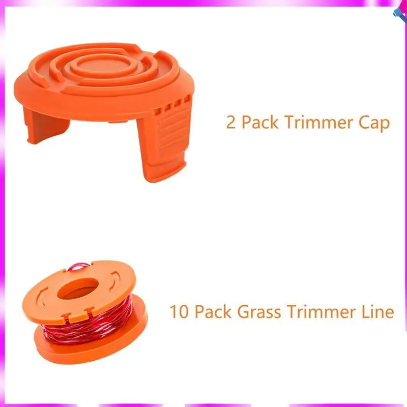 

N96R Trimmer Spool Line For Worx,12 Pack WA0010 Edger Spools Replacement For Worx, Trimmer Line Refills 0.065 Inch For Worx Dura