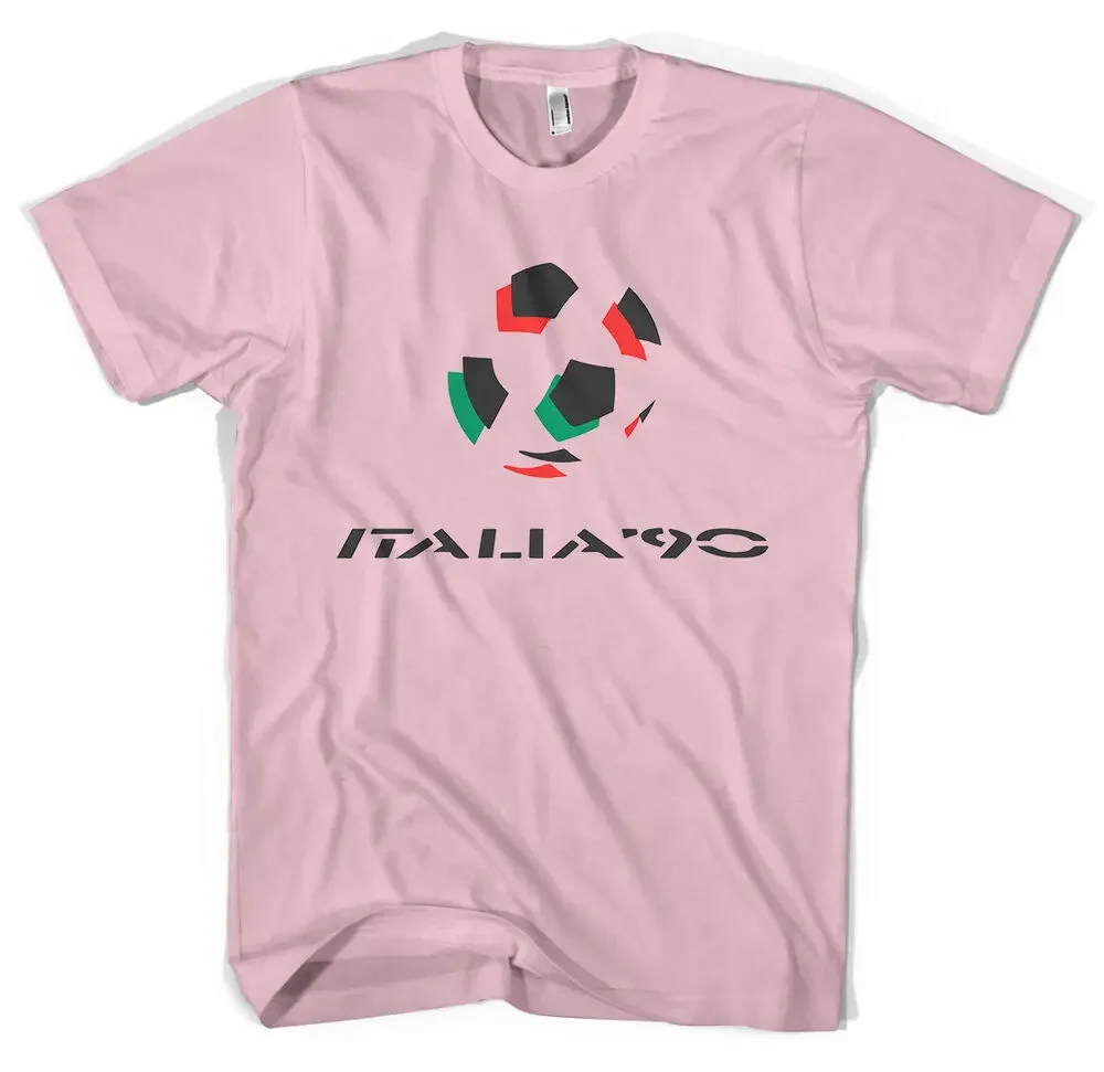 The new logo of Italy 90 football unisex short summer T-shirt casual cotton fashion couple's clothes