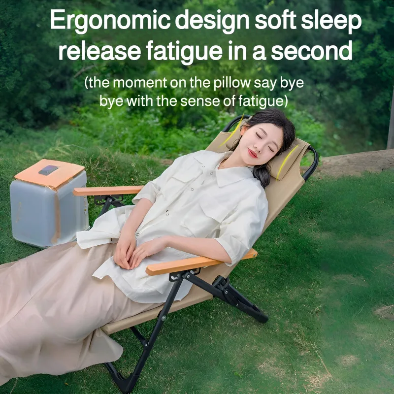 

Portable beach chair picnic camping chair non-slip carbon steel cloud chair beach chair outdoor fold