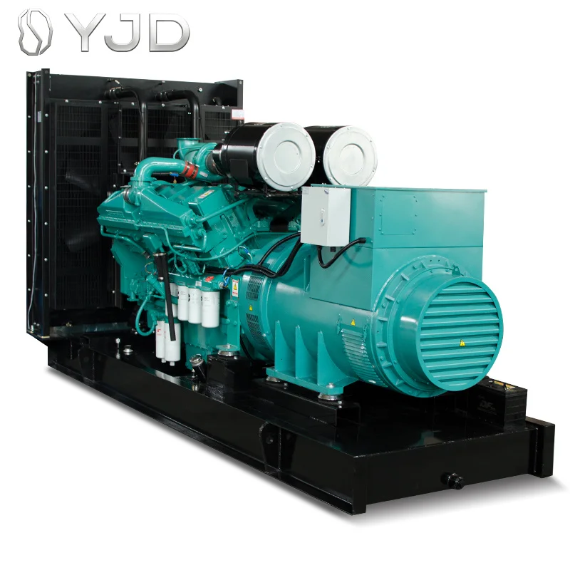 Factory Price Powered by Cum-mins KTA50-GS8 Engine Open Type 1200kw diesel Generator