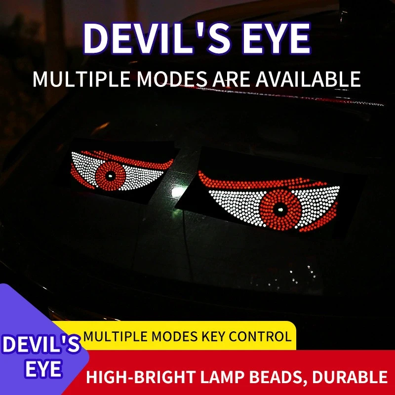 

Demon Eye Decorative Led Display Decor Truck Car Devil's Eye Light Dynamic Atmosphere Expression Light Accessories