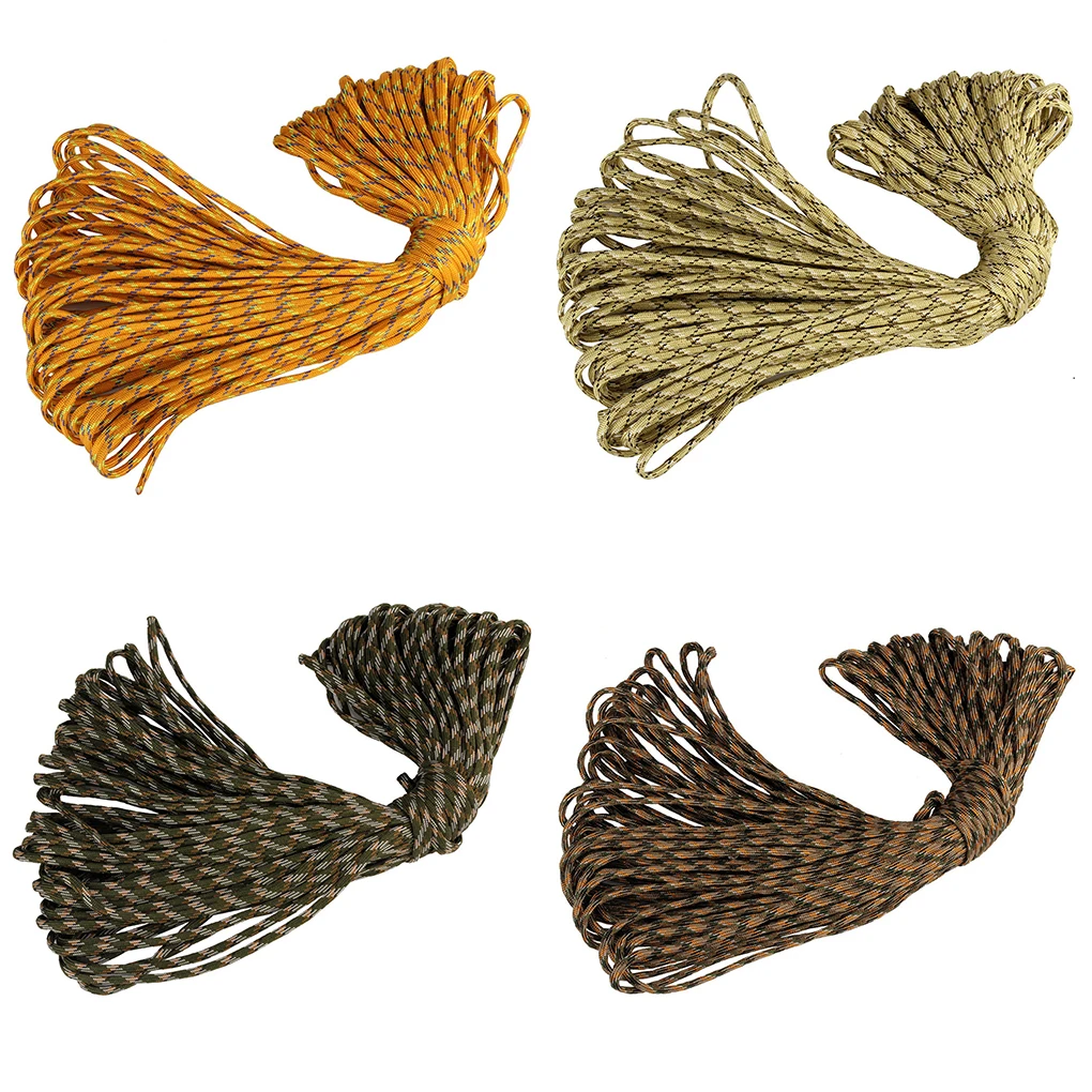 100 متر 5 مللي متر 7-core خيمة التخييم إصلاح النسيج ملزمة مظلة حبل مضفر الحبل المنزل في الهواء الطلق خط الحياة