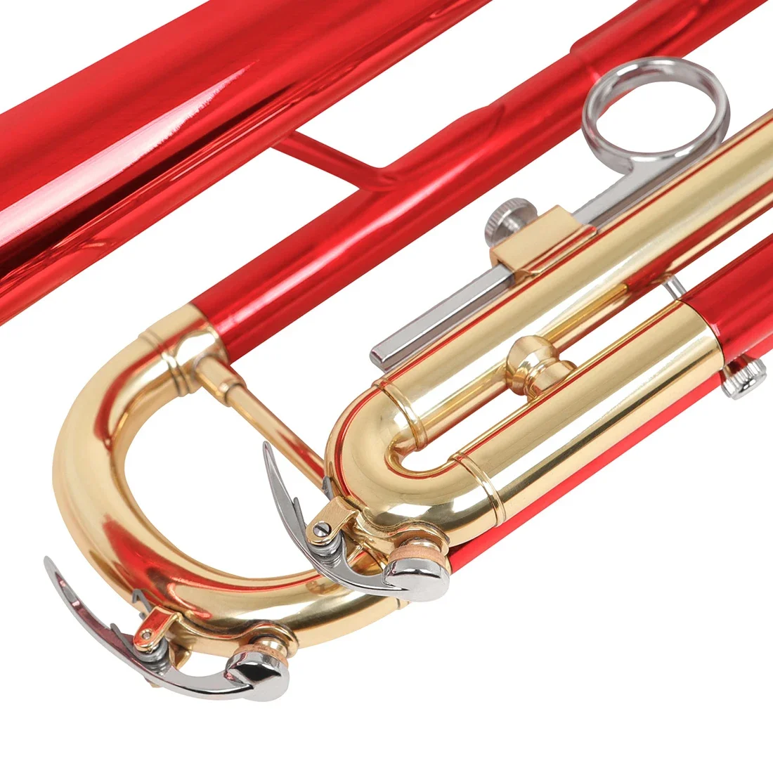 بوق SLADE Bb مع قفازات قطعة الفم وحزام قماش للتنظيف - بوق نحاسي ملحقات وقطع غيار ترومبيت موسيقي #5