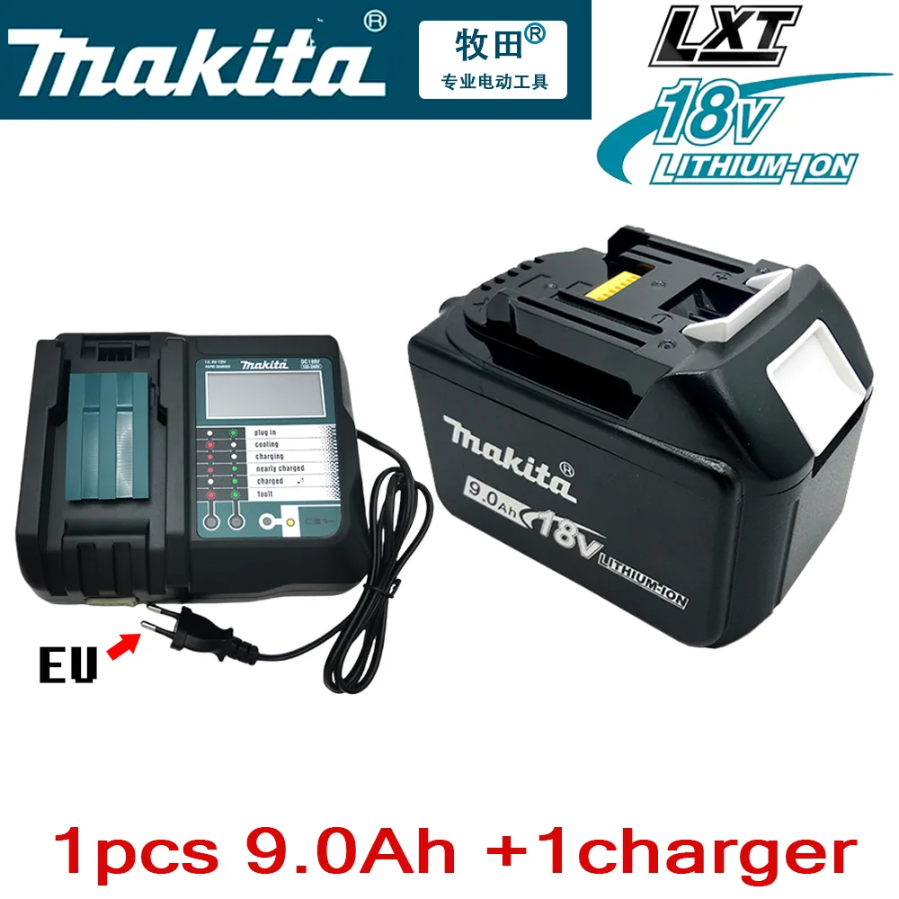 

18650 Rechargeable Battery 18V 9.0Ah Li-ion battery BL1860 Makita 18v Battery BL1840 BL1850 BL1830 BL1860B LXT Power Tool