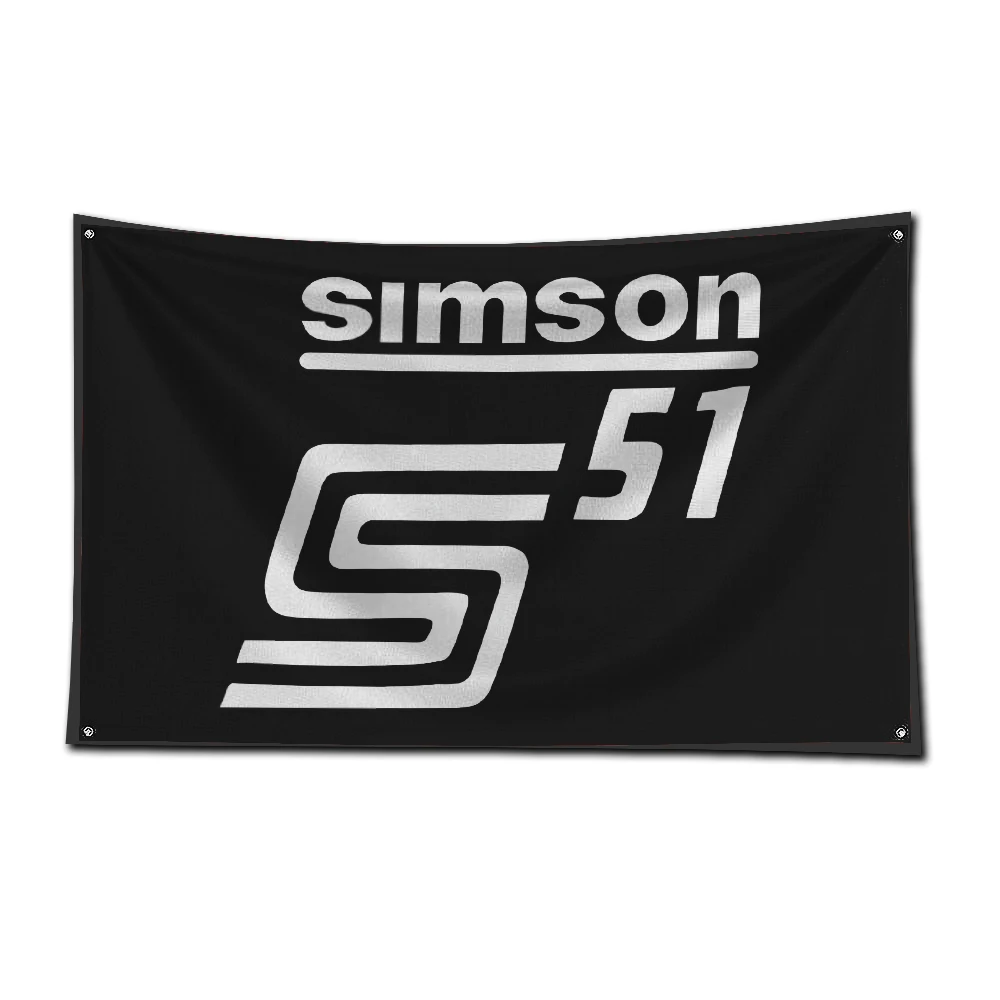 3x5 Ft Simsons Motorcycles Flag Polyester Digital Printing Banner for Garage Wall Art Out Door Decoration With Brass Grommets