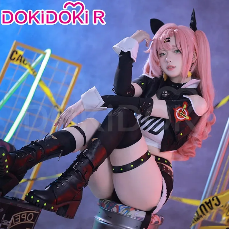 

LQIN STOCK Николь Демара Косплей Костюм Игра Zenless Zone Zero Косплей DokiDoki-R Николь Демара Косплей Парик Костюм Хэллоуин