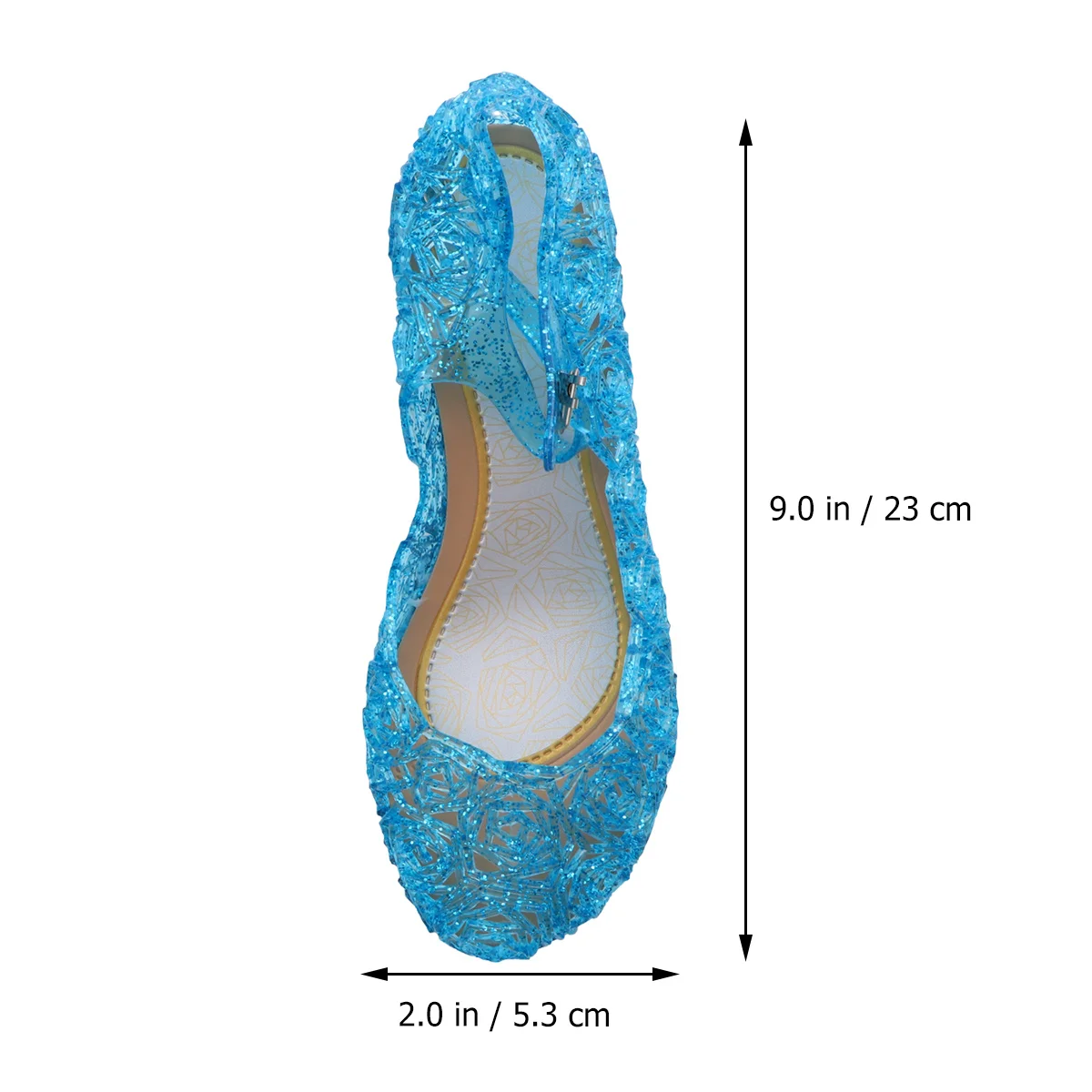 

1 Pair Girls Sandals Jelly Colorful Comfortable Party Festival Daily Wear Gift Size 37 Sky-Blue Children Sandal For Girls