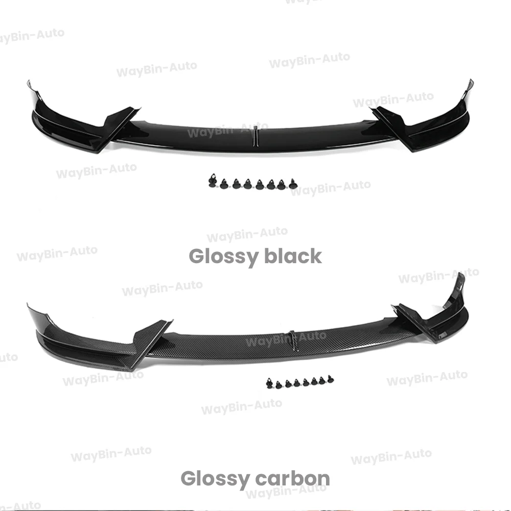 Model 3 Y AD Body Kit For Tesla Model 3 Y 2017-2023 Front Lip Glossy Black Sport Bumper Spoiler Model 3 Model Y Auto Accessories