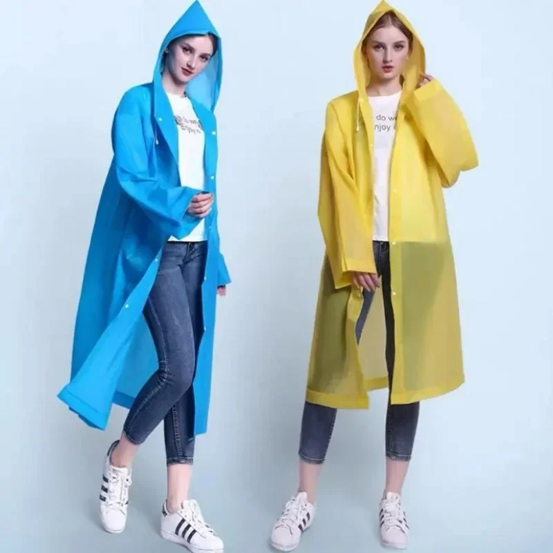 

Outdoor Hiking Hill Climbing One Piece Raincoat Non-disposable Poncho Cloak Material Thicken Breathable Multicolor