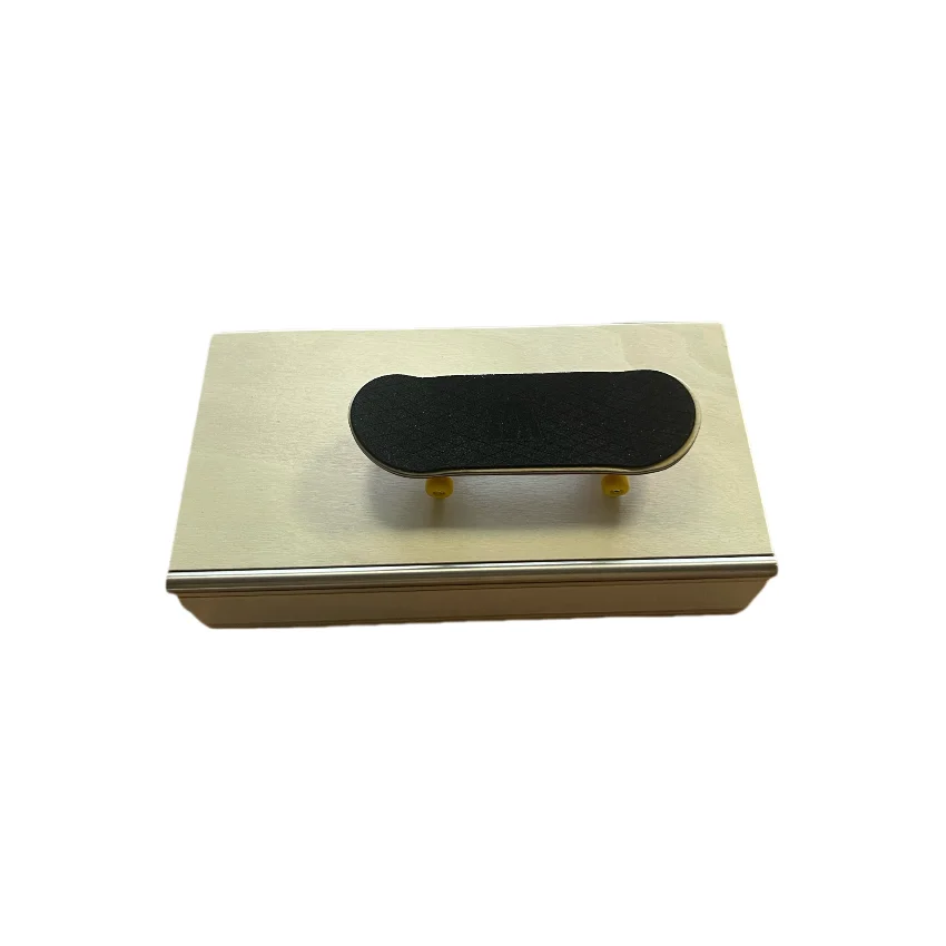 Rampe de touche professionnelle en bois, Obstacle de parc de patins à doigts Portable avec boîte de rangement, Mini rampe d'entraînement de Skateboard pour patins