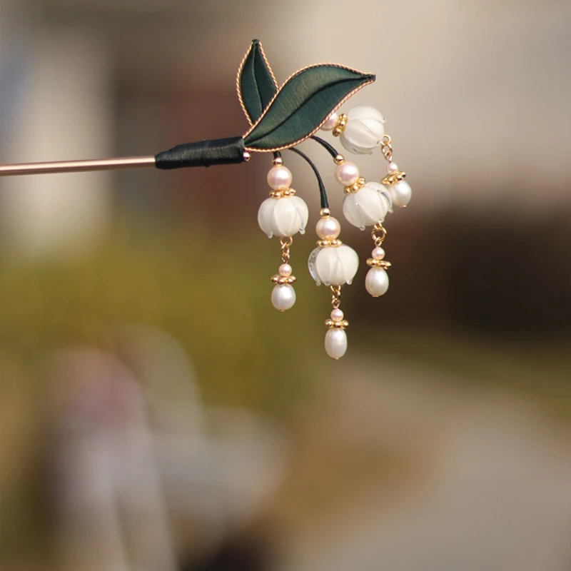 

Customized Cloud Star Legend Lily of the Rings Intangible Cultural Heritage Wrapped Flower Hairpin Hanfu Ancient Style Hairpin H