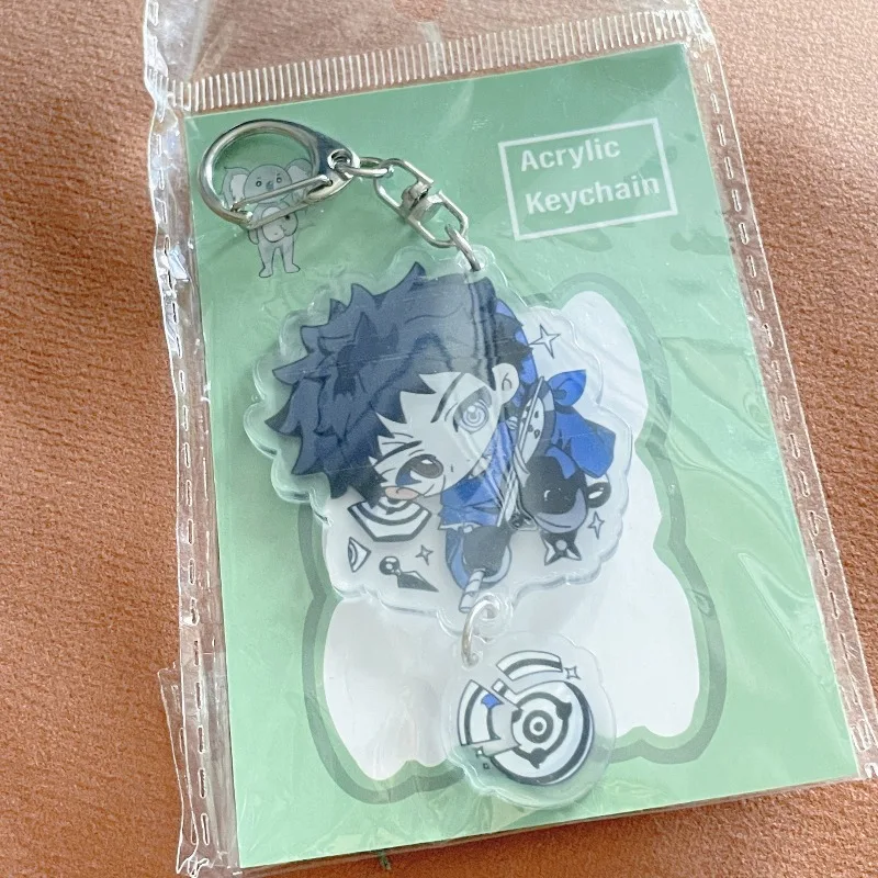 Portachiavi in acrilico del fumetto di Naruto Uchiha Obito Anime Action Figures Portachiavi Decorazione Modello Regali di Natale per i fan dell'anime di Naruto