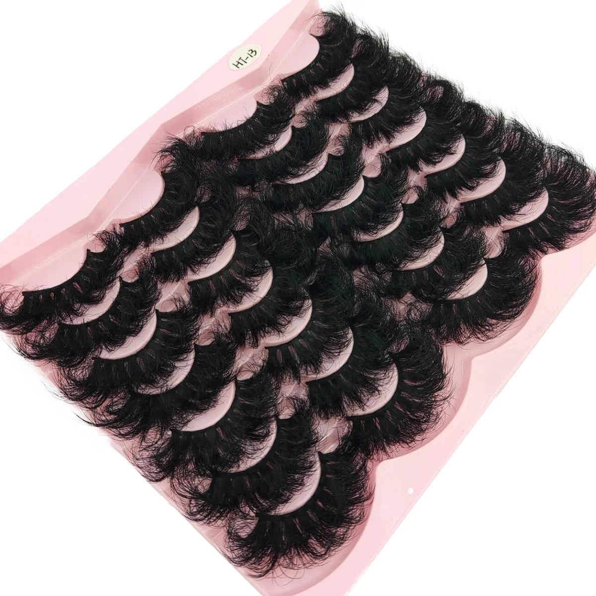 ใหม่ 14 คู่ขนตาขนมิงค์เทียมขนตาขนมิงค์ฟูติดทนนานขนตาหยิกที่มีศักยภาพขนตาหนาขยาย