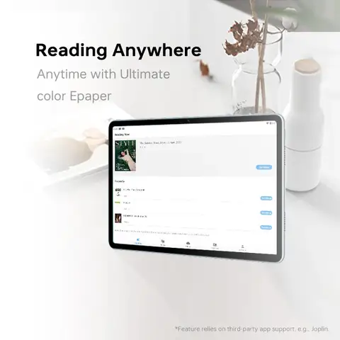 10인치 전자책 리더 초박형 컬러 RLCD 스크린 태블릿, 휴대용 전자책 리더, 안드로이드 OS 지원 Google Play