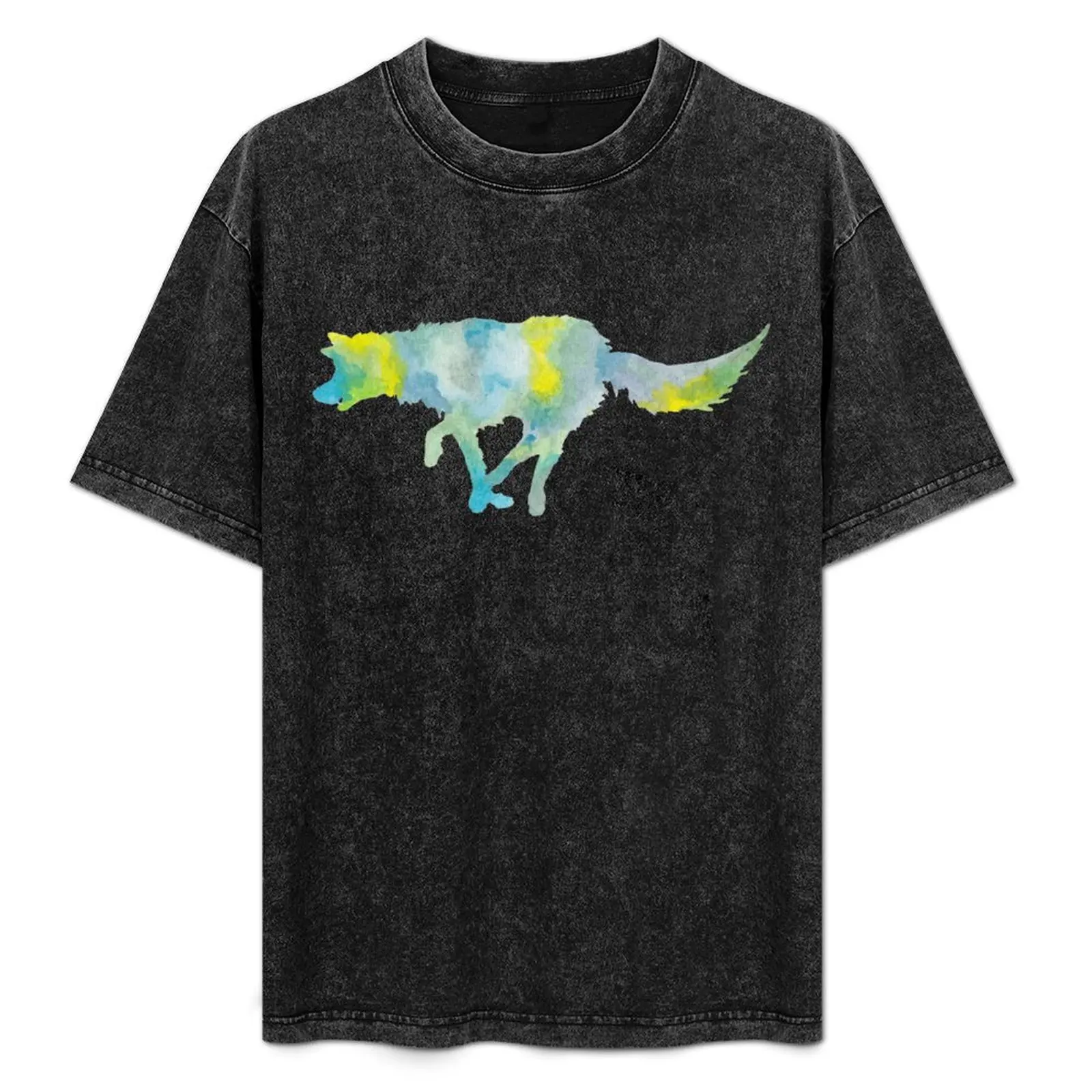 

Pastel Wolf T-Shirt Creative Graphic Tee Shirt