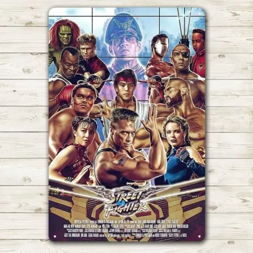 Metallposter zum Videospiele- und Filmthema - 20x30cm Aluminiumschild
