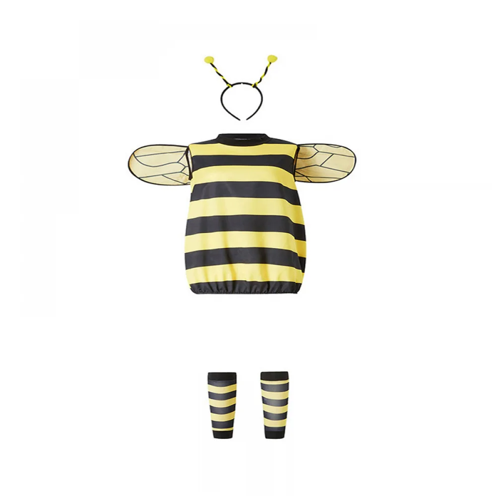 Adult Kids Bee Costume Halloween Cosplay Costume Children Carnival Party Fancy Insect Animal Dress Up Clothes