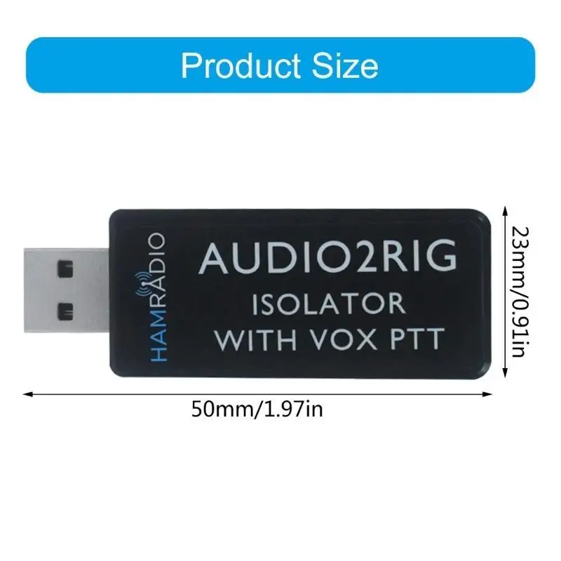 652F AUDIO2RIG ISOLATOR Sound Card USB Sound Adapter for PCs and Laptops Enhances Auditory Sound