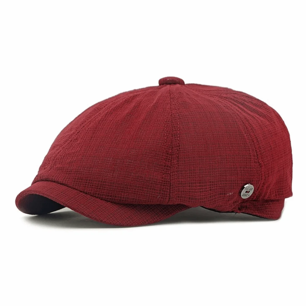 

New Solid Color Painter Beret Hats Casual Mesh Duck Tongue Hat Breathable Sun Protection Hat Spring Summer