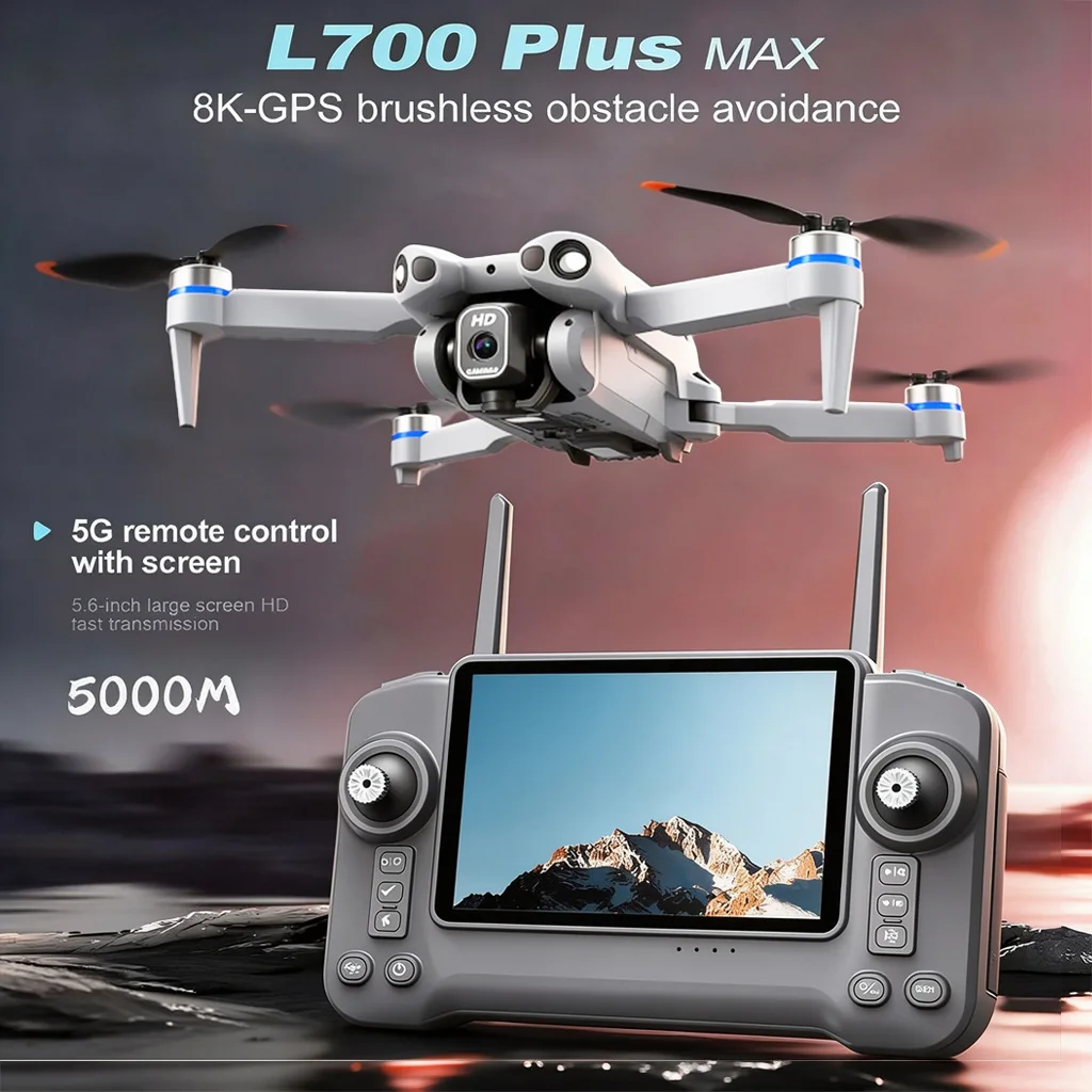 2026-l700-plus-max-gps-drone-8k-professional-hd-camera-5g-wifi-fpv-360°-obstacle-avoidance-brushless-large-screen-rc-quadcopters