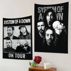 System of a Down Band Arazzo Anime Arazzo appeso Tarocchi Tappeti da parete Hippie Lenzuola da appendere a parete per dormitorio