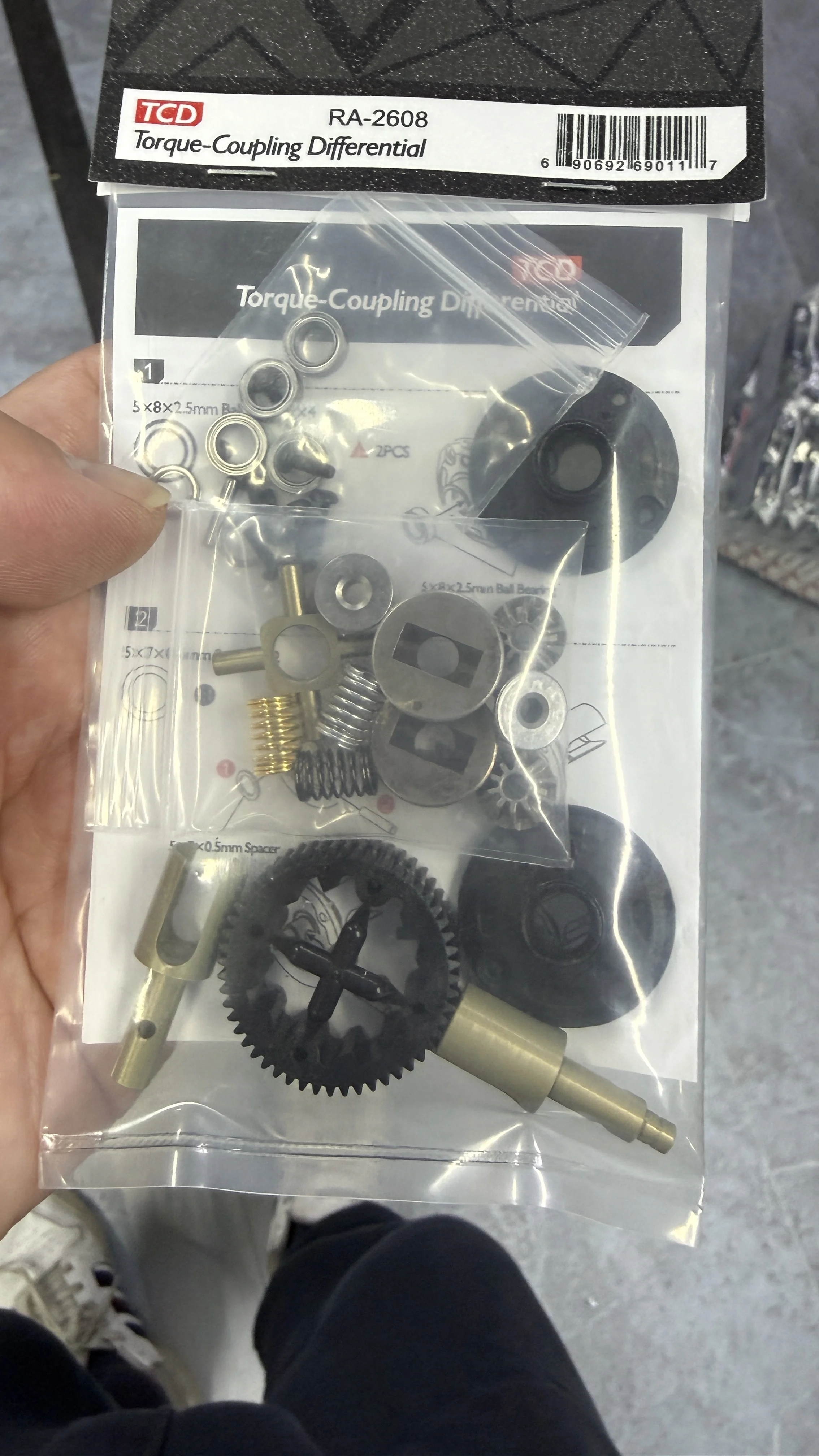 RHINO RACING TEAM AD TCD RA-2608 LSDキット RHINO RACING& TEAM AD TCD RA-2608 1/10ドリフト用トルクカップリング