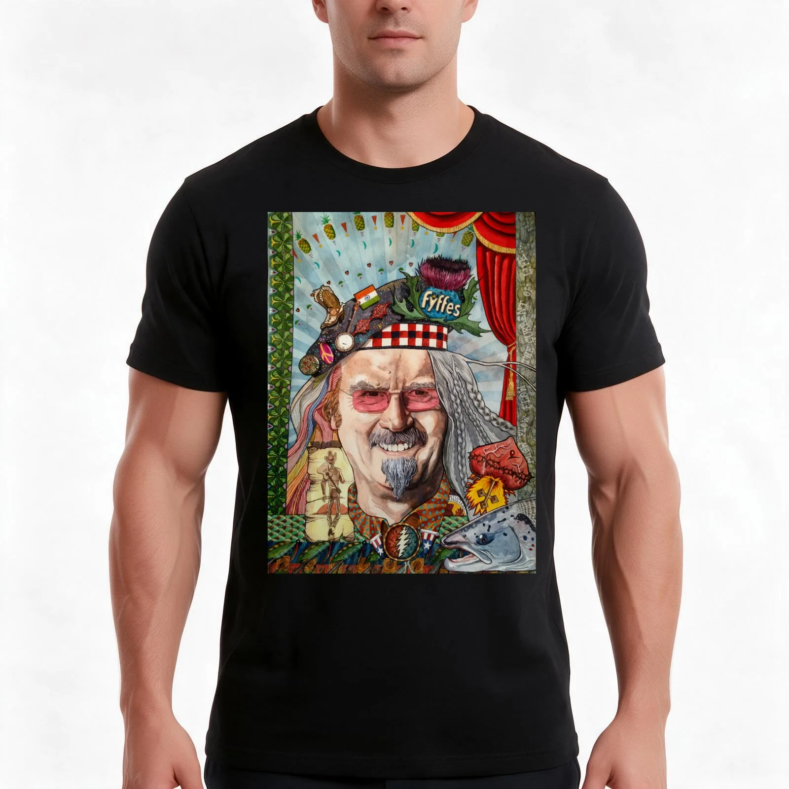 Billy the Drifter : Billy Connolly T-Shirt, Summer Casual Cotton Tee, Oversized Streetwear Tops, Vintage Graphic Print