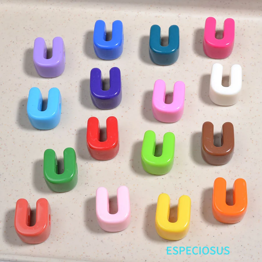 Multi Color Big Hole Acrylic Letter Beads Children Handcraft Ornament Alphabet Spacer Necklace Accssories DIY Jewelry Department image 3