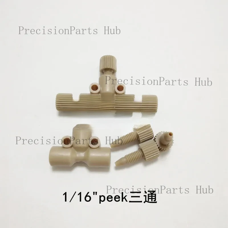 Liquid Phase 1/16 Tee Joint Peek Tee Hand Tight Joint Hplc Chromatograph Pipeline Connection Agilent Shimadzu
