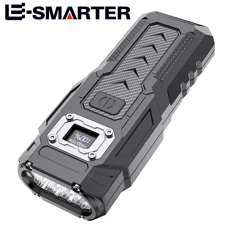 High-Powerful Type-C Rechargeable Flashlight Super Bright Beam Distance 303M Built-in Battery Portable Work Light