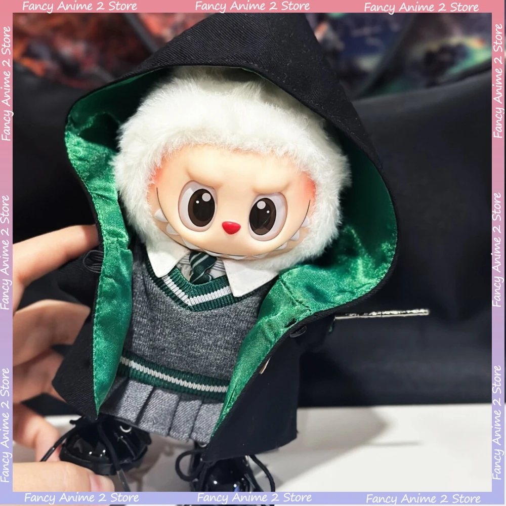 

5/6/7/8 шт., костюм для Хэллоуина Labubu School of Magic, милый волшебный плащ, униформа, комплект для куклы Labubu V1 V2 V3, модные аксессуары